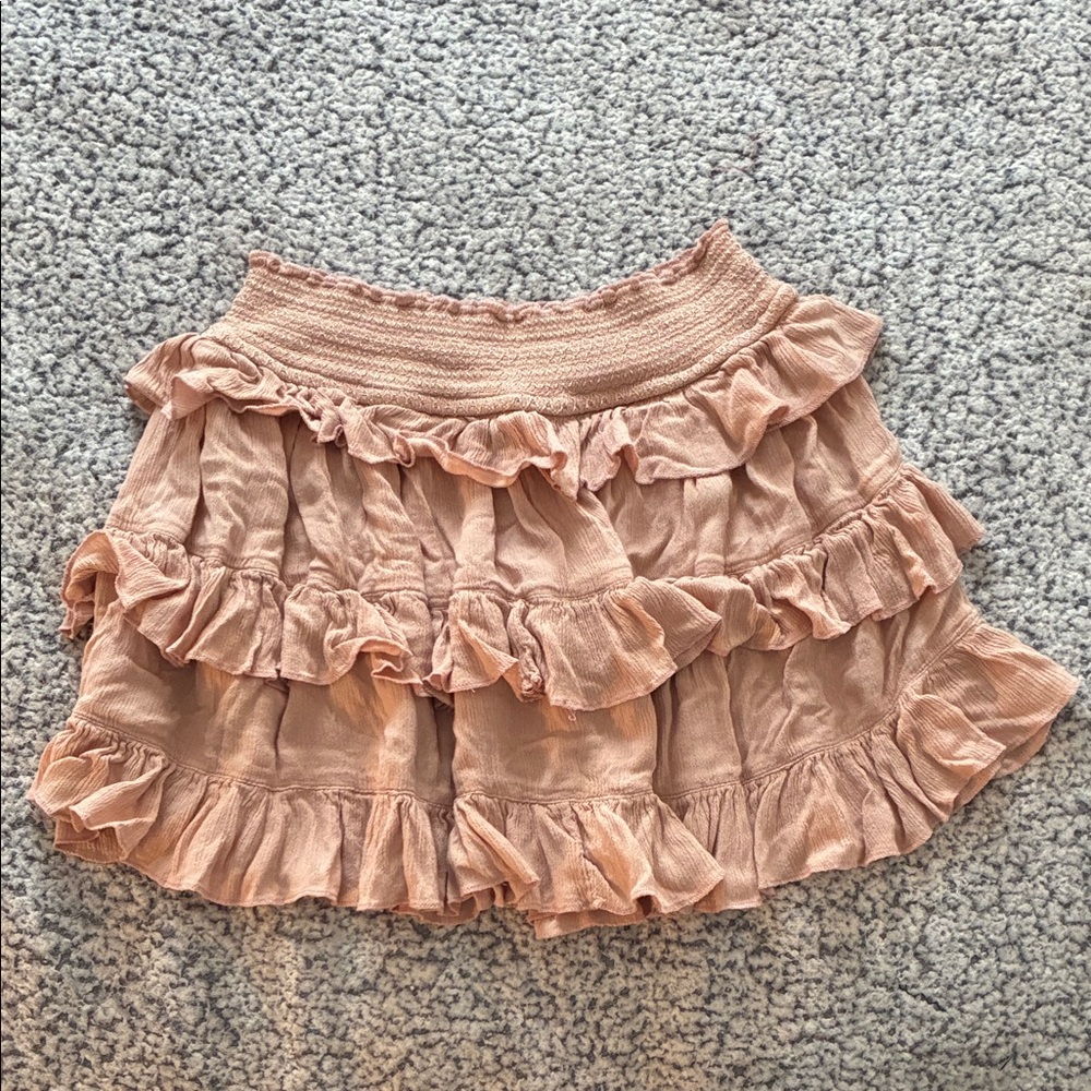 Free People Thalia Ruffled Mini Skirt